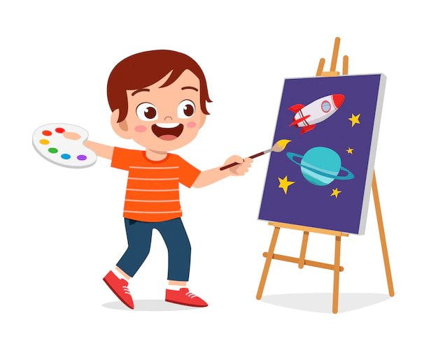 نقاشی کودکانه زیبا وکتور 118فایل